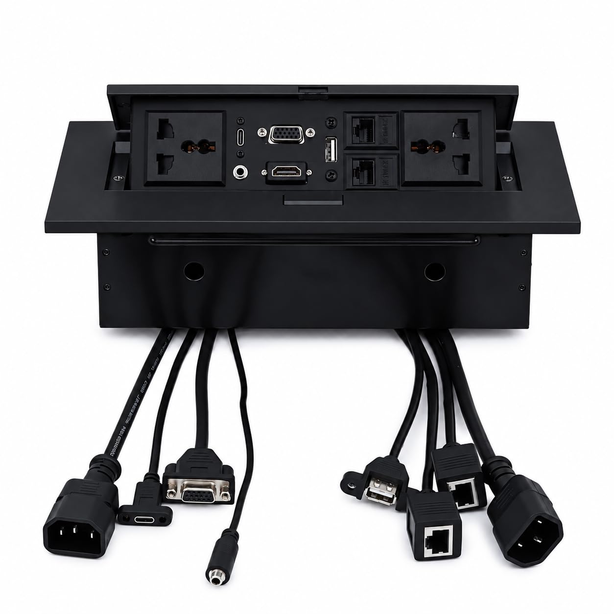 NEXSA Hydraulic Cable Cubby, Conference Table Connectivity